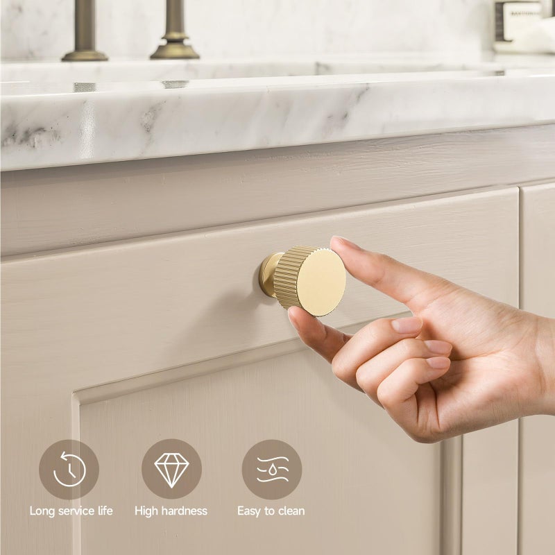 FAPUAL 10 Pack Gold Cabinet Knobs for Kitchen Cabinets and Dresser Drawers - Image 5